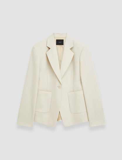 JOSEPH Fashion Women Glenview Tailoring Wool Stretch Jacket Oat