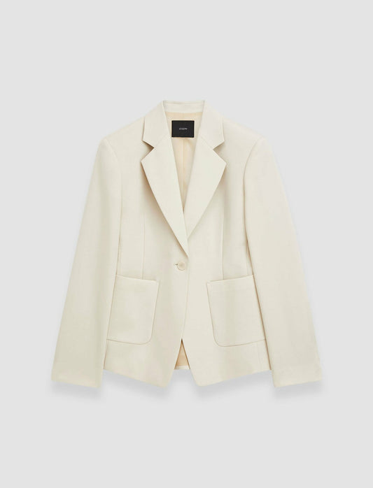 JOSEPH Fashion Women Glenview Tailoring Wool Stretch Jacket Oat