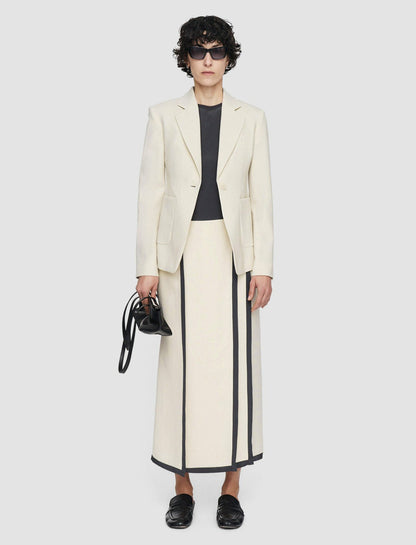 JOSEPH Fashion Women Glenview Tailoring Wool Stretch Jacket Oat