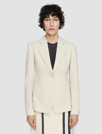 JOSEPH Fashion Women Glenview Tailoring Wool Stretch Jacket Oat