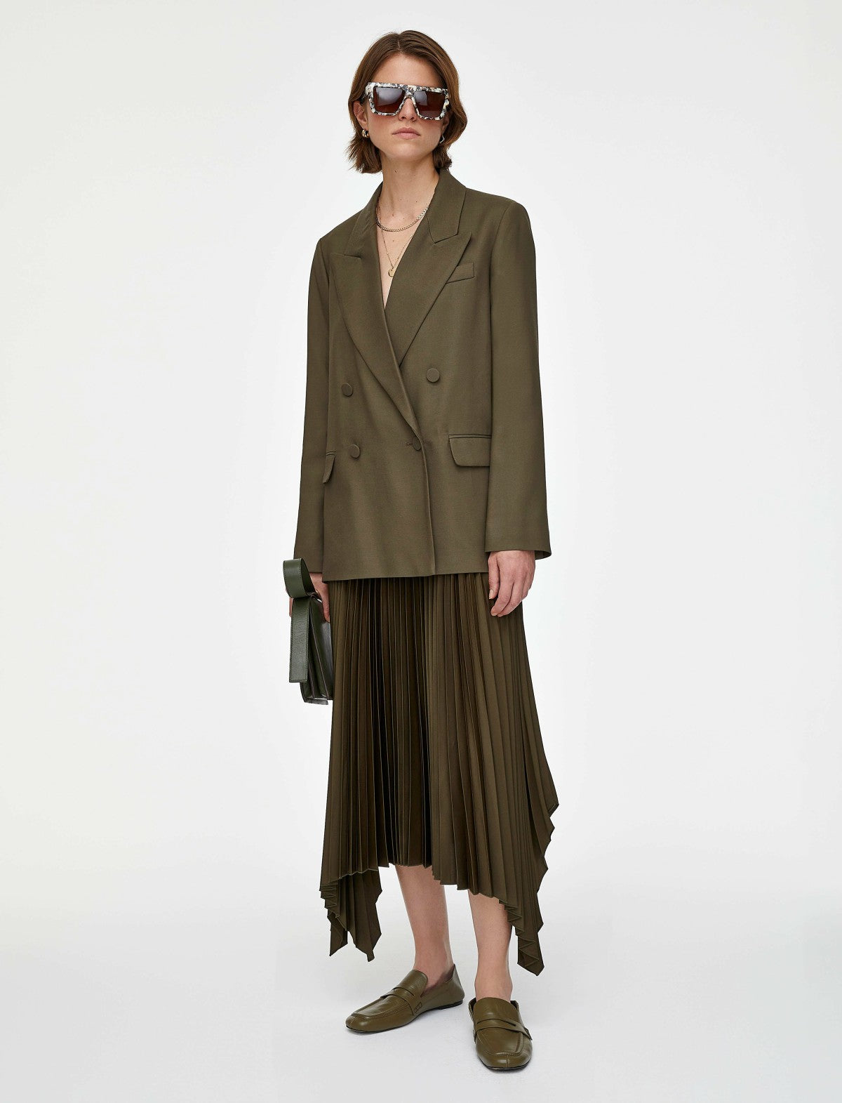 JOSEPH Fashion Women Viscose Twill Jaden Jacket Hass Avocado