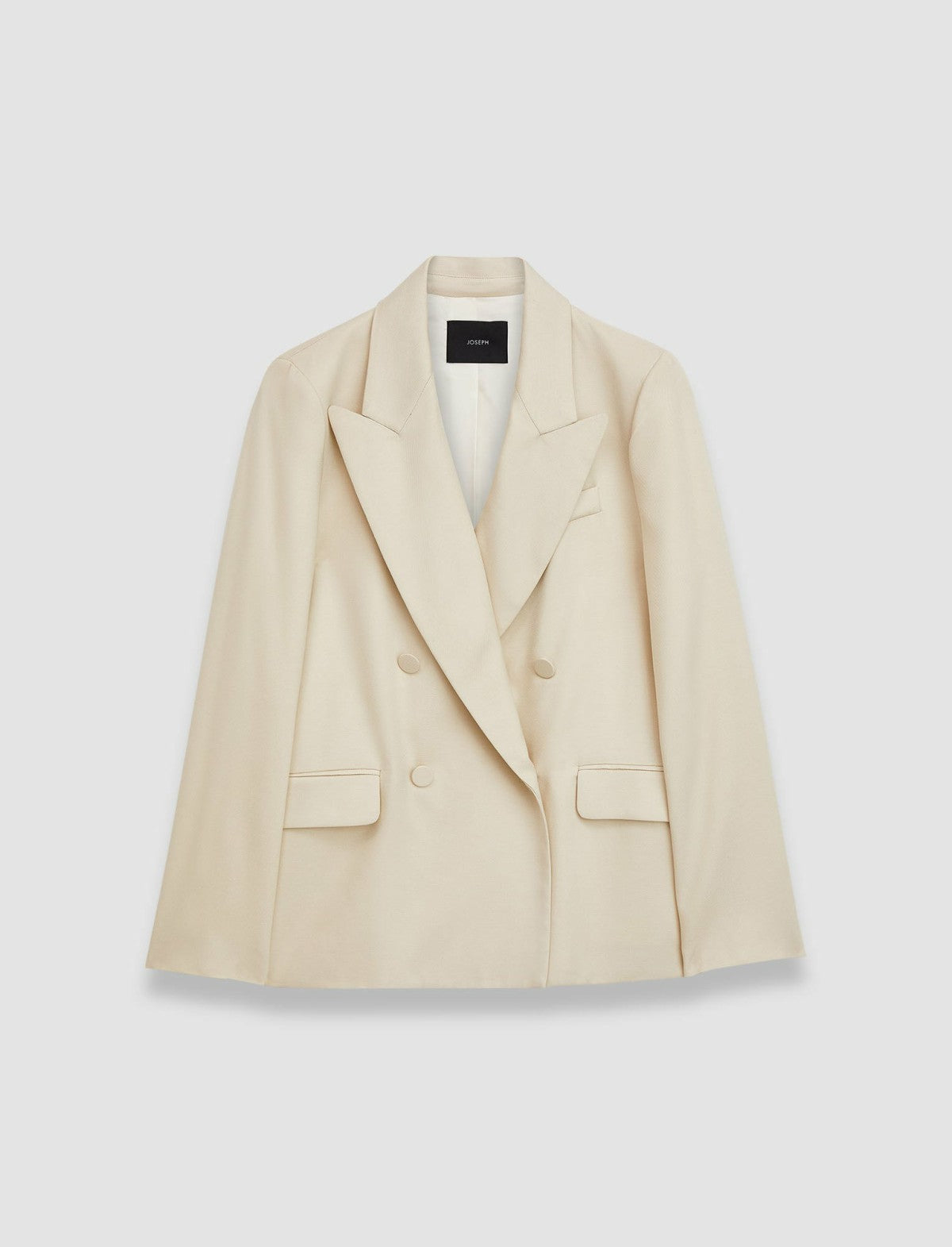 JOSEPH Fashion Women Viscose Twill Jaden Jacket Oat