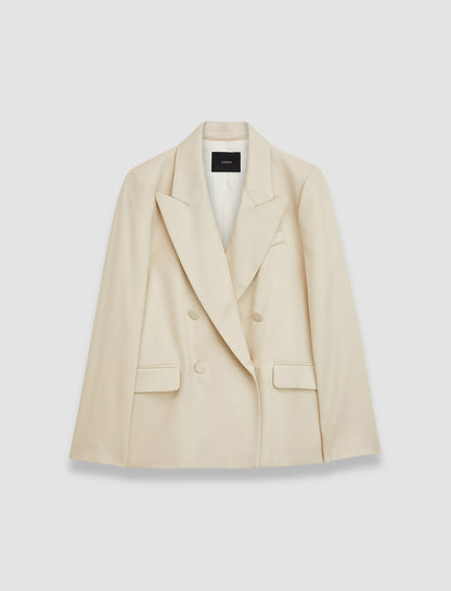 JOSEPH Fashion Women Viscose Twill Jaden Jacket Oat