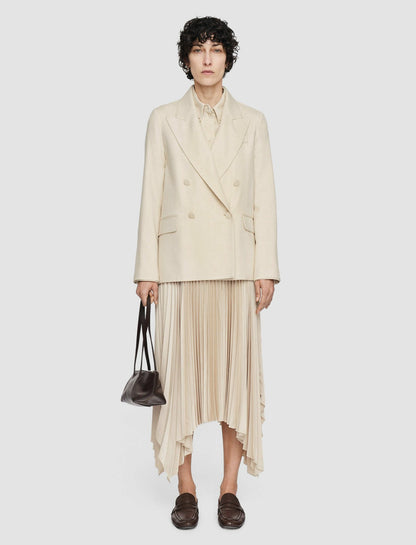 JOSEPH Fashion Women Viscose Twill Jaden Jacket Oat