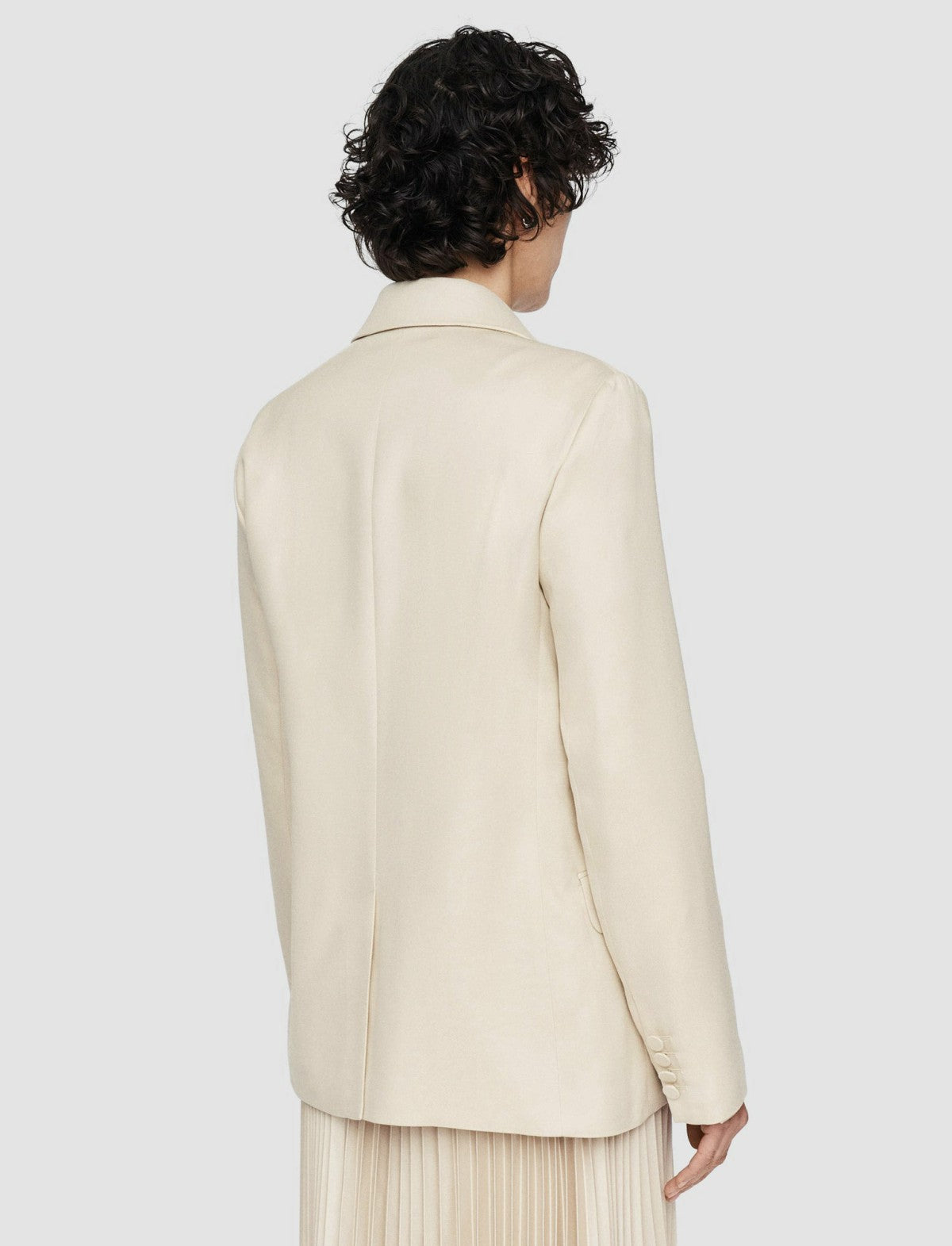 JOSEPH Fashion Women Viscose Twill Jaden Jacket Oat