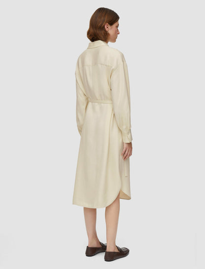 JOSEPH Fashion Women Viscose Twill Floreal Dress Oat