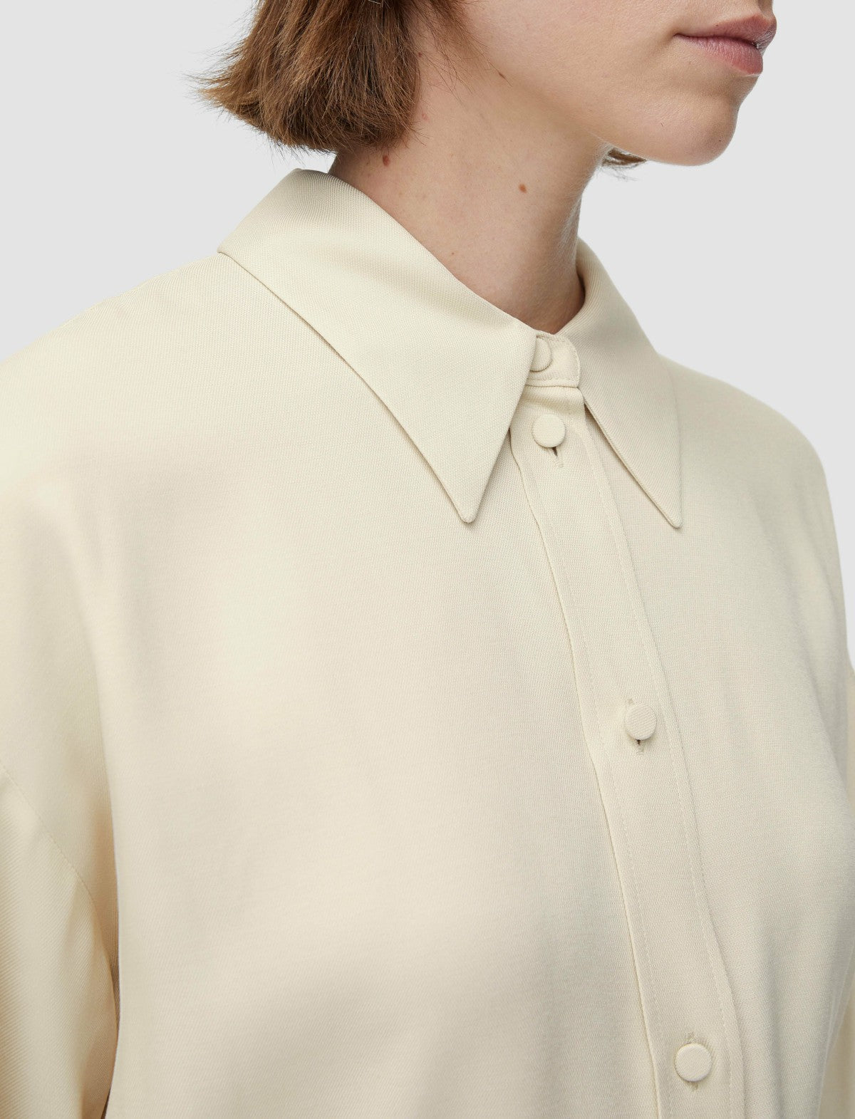 JOSEPH Fashion Women Viscose Twill Floreal Dress Oat