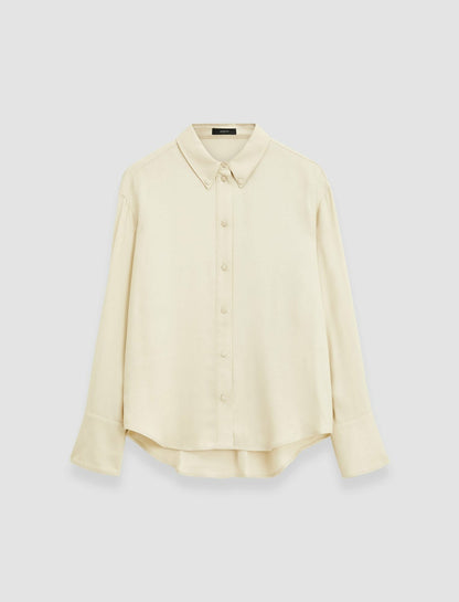 JOSEPH Fashion Women Viscose Twill Felicien Blouse Oat