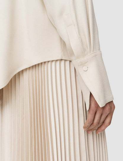 JOSEPH Fashion Women Viscose Twill Felicien Blouse Oat