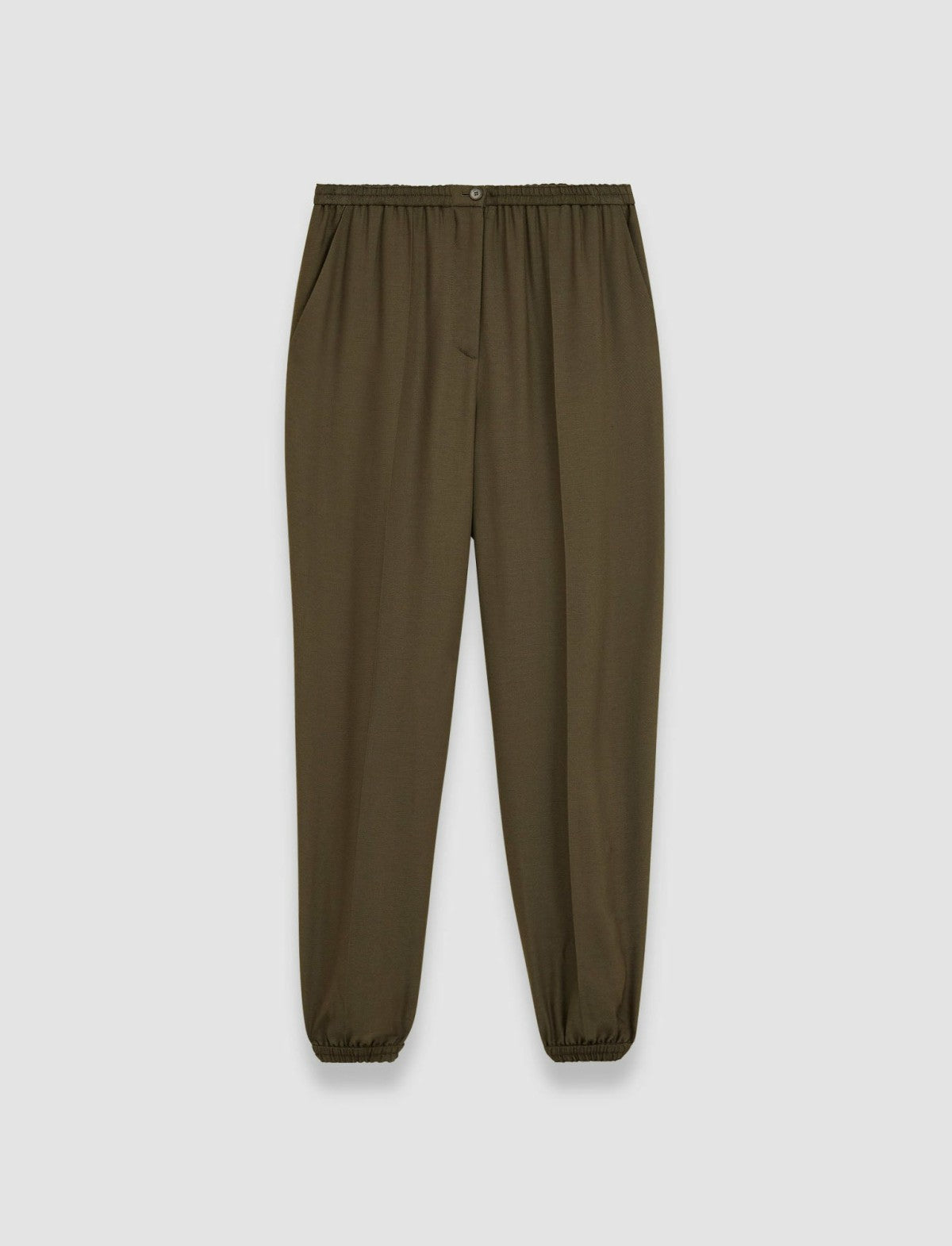 JOSEPH Fashion Women Viscose Twill Taio Trousers Hass Avocado