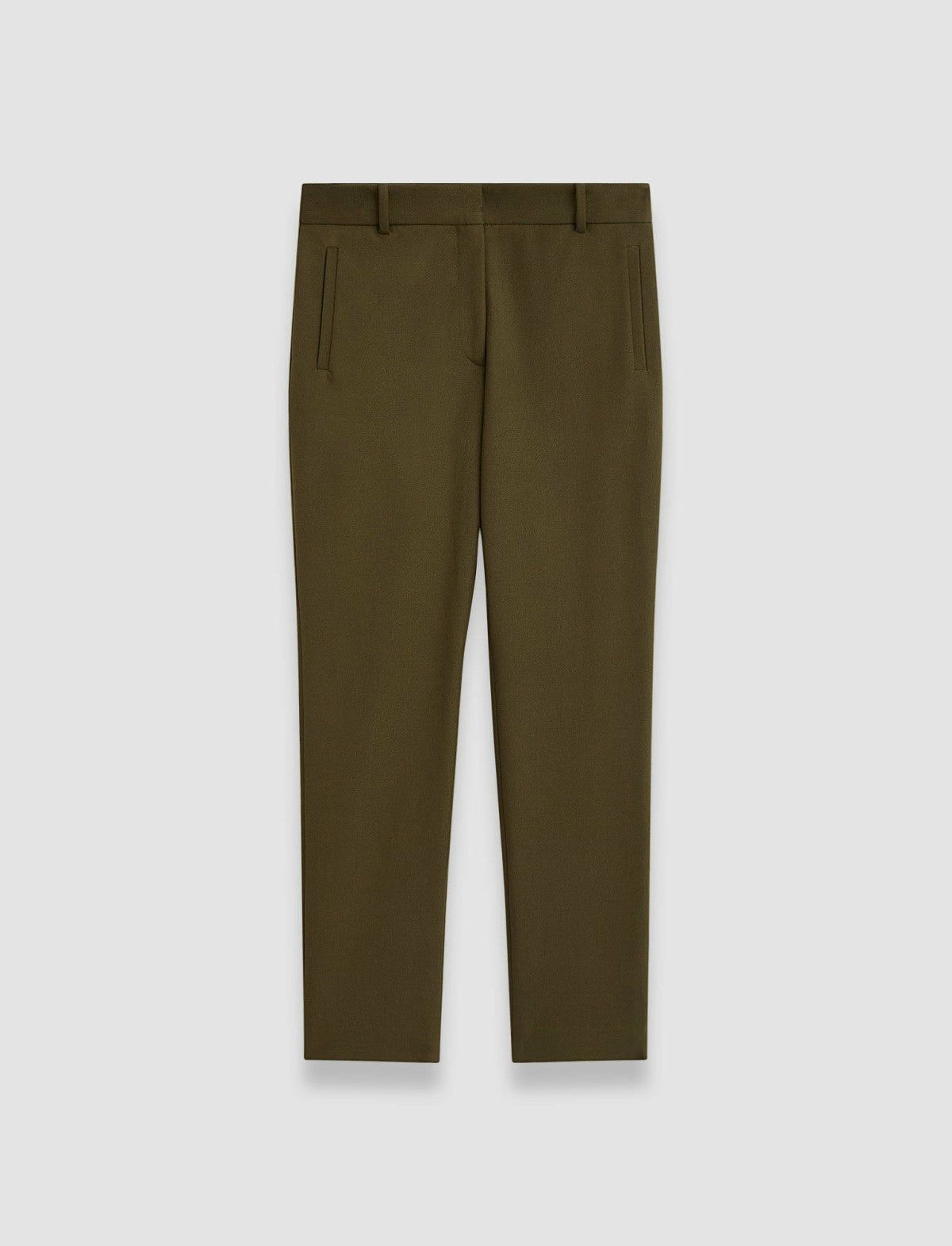 JOSEPH Fashion Women New Eliston Gabardine Stretch Trousers Hass Avocado