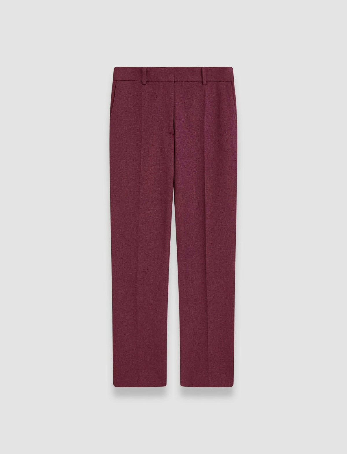 JOSEPH Fashion Women Coleman Gabardine Stretch Trousers Merlot