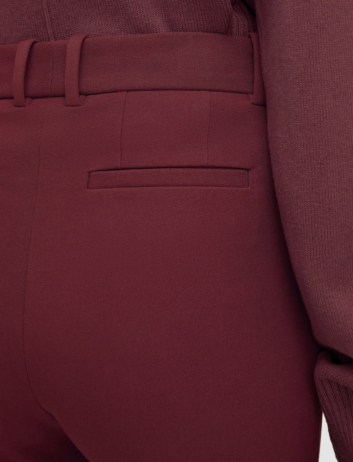 JOSEPH Fashion Women Coleman Gabardine Stretch Trousers Merlot