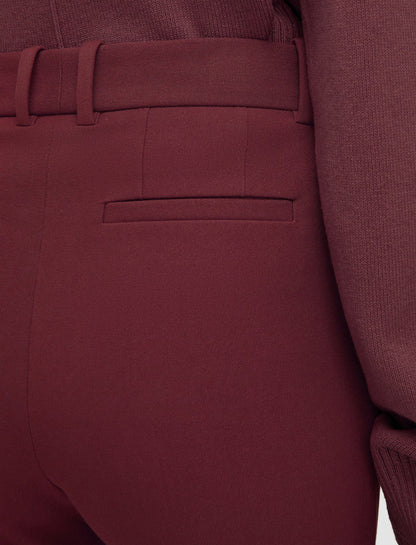 JOSEPH Fashion Women Coleman Gabardine Stretch Trousers Merlot