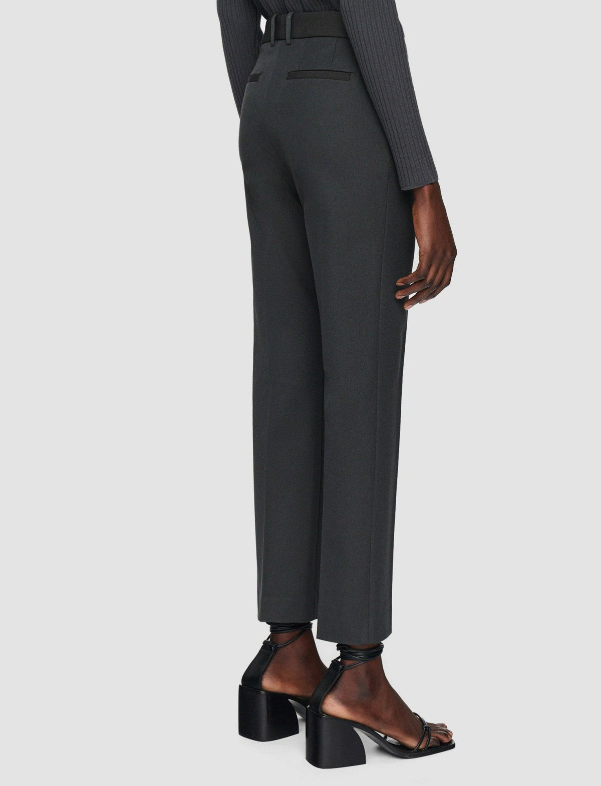 JOSEPH Fashion Women Coleman Gabardine Stretch Trousers Slate