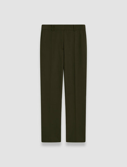 JOSEPH Fashion Women Coleman Gabardine Stretch Trousers Hass Avocado