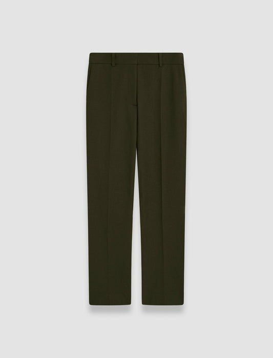 JOSEPH Fashion Women Coleman Gabardine Stretch Trousers Hass Avocado