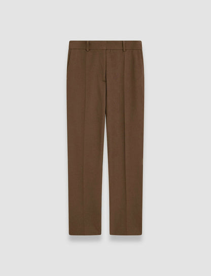 JOSEPH Fashion Women Coleman Gabardine Stretch Trousers Arabica