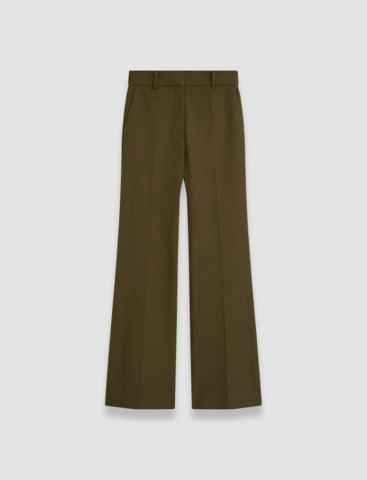 JOSEPH Fashion Women Tafira Gabardine Stretch Trousers Hass Avocado