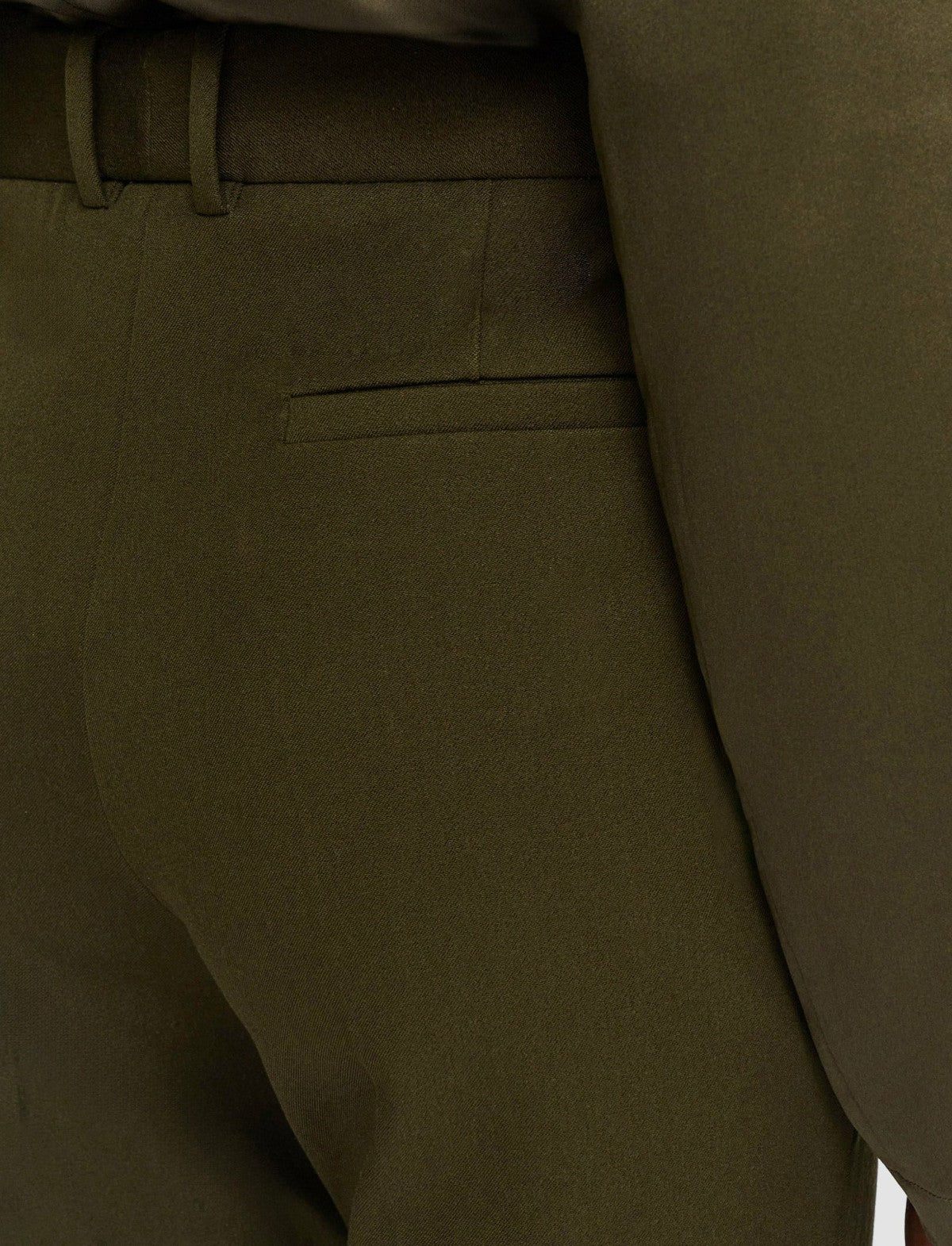JOSEPH Fashion Women Tafira Gabardine Stretch Trousers Hass Avocado
