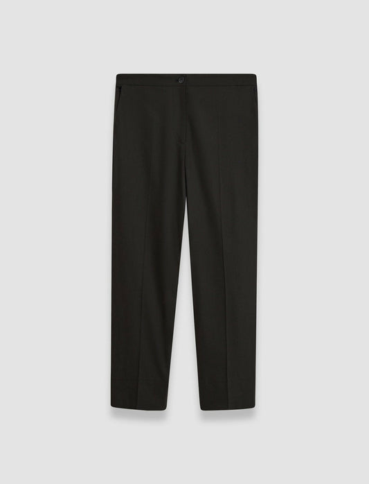 JOSEPH Fashion Women Tottenham Light Gabardine Stretch Trousers Black