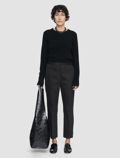 JOSEPH Fashion Women Tottenham Light Gabardine Stretch Trousers Black