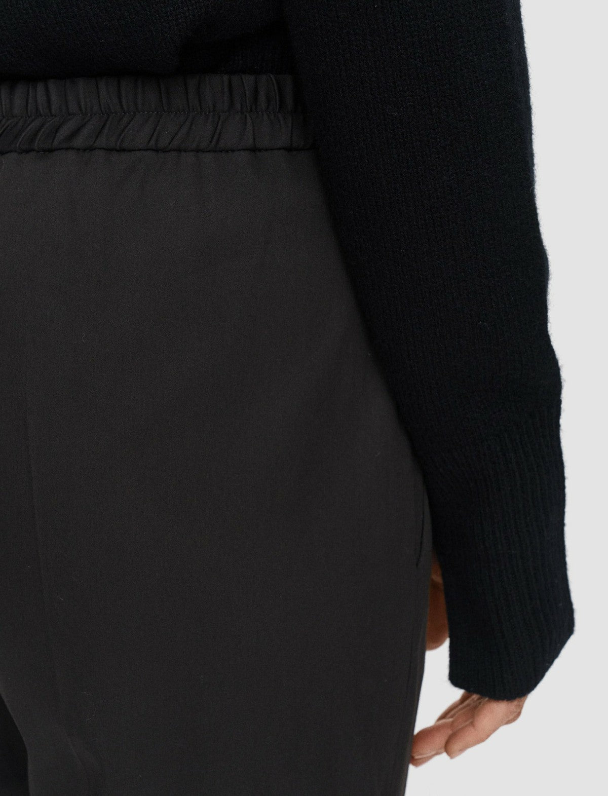 JOSEPH Fashion Women Tottenham Light Gabardine Stretch Trousers Black