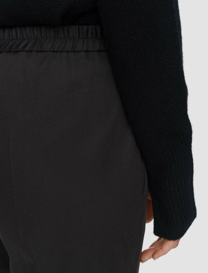 JOSEPH Fashion Women Tottenham Light Gabardine Stretch Trousers Black