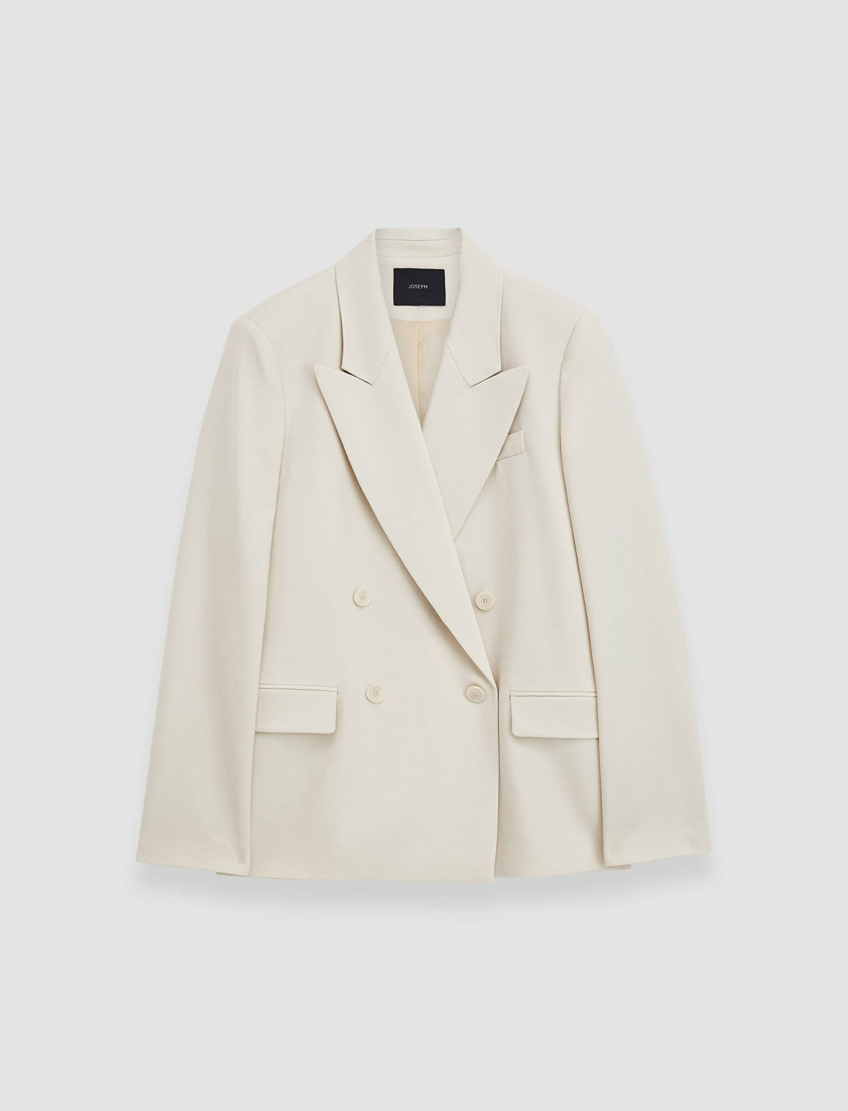 JOSEPH Fashion Women Jaden Tailoring Wool Stretch Jacket Oat