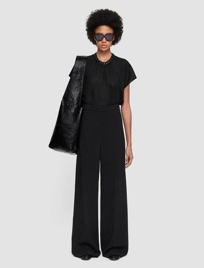 JOSEPH Fashion Women Alane Comfort Cady Trousers Black