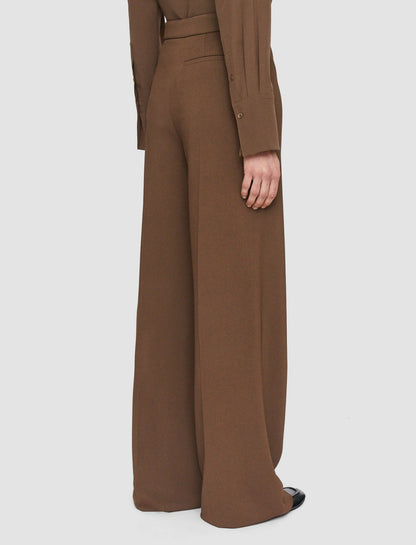 JOSEPH Fashion Women Alane Comfort Cady Trousers Arabica