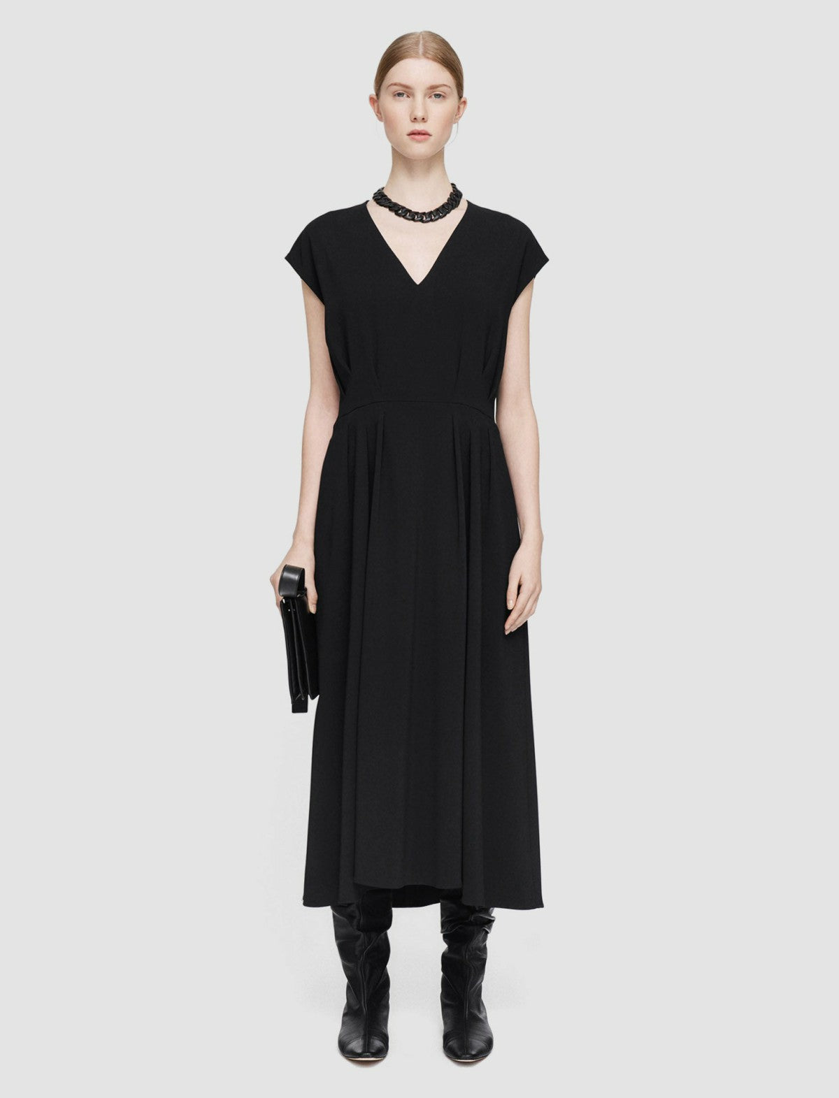JOSEPH Fashion Women Comfort Cady Turot Dress Black