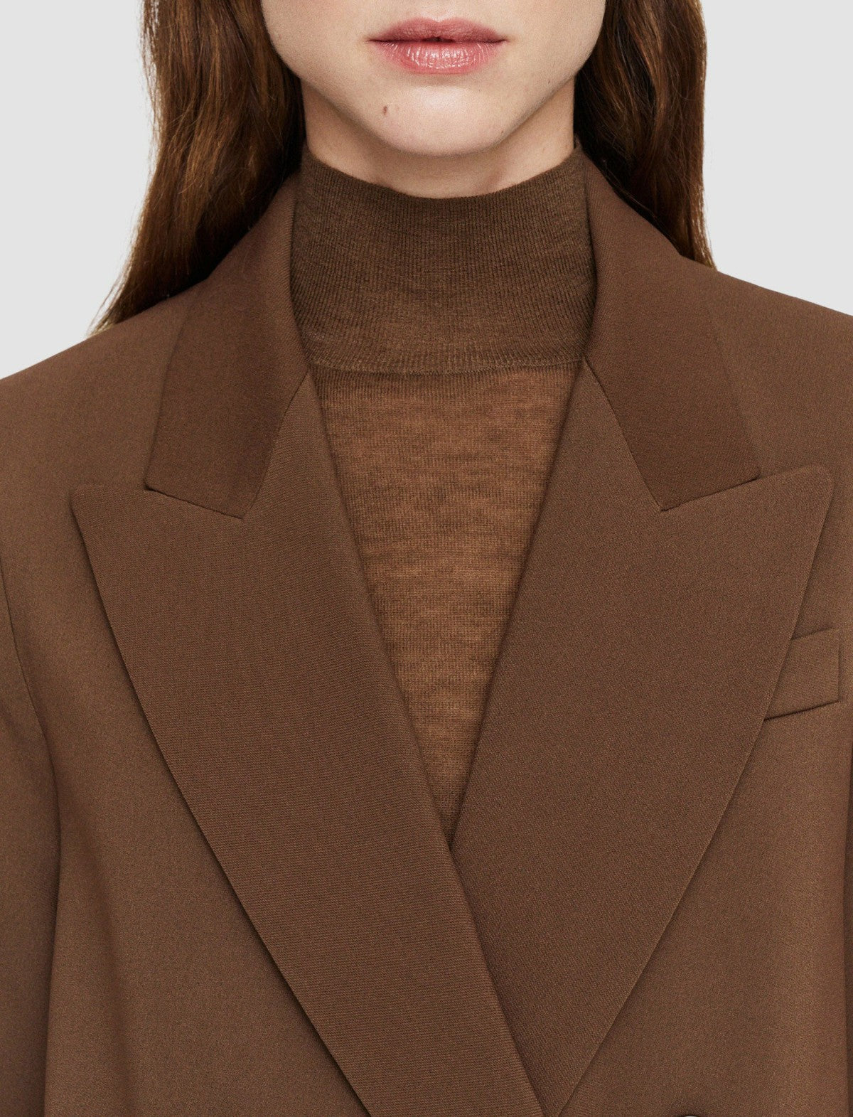 JOSEPH Fashion Women Jaden Comfort Cady Jacket Arabica
