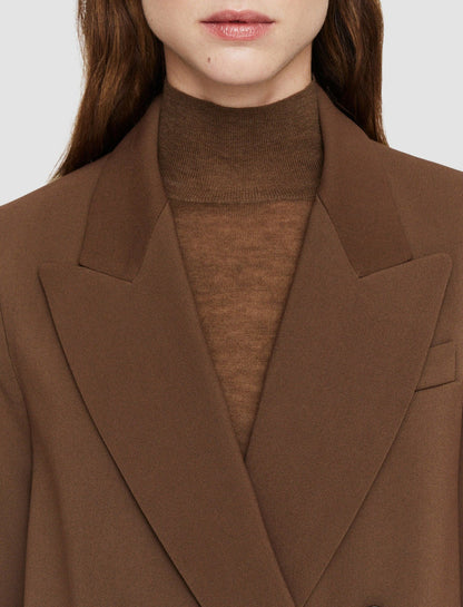 JOSEPH Fashion Women Jaden Comfort Cady Jacket Arabica