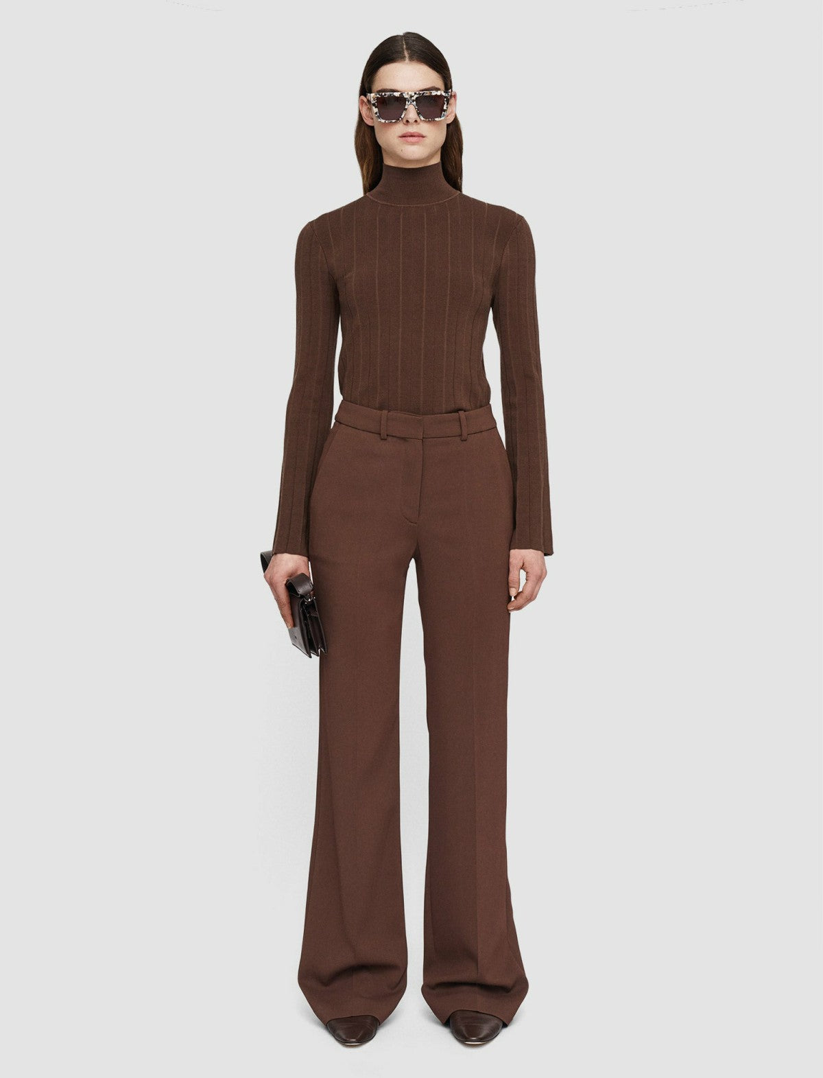 JOSEPH Fashion Women Comfort Cady Morissey Trousers Arabica