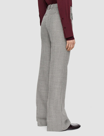 JOSEPH Fashion Women Fluid Mouline Laumiere Trousers Ivory/Arabica