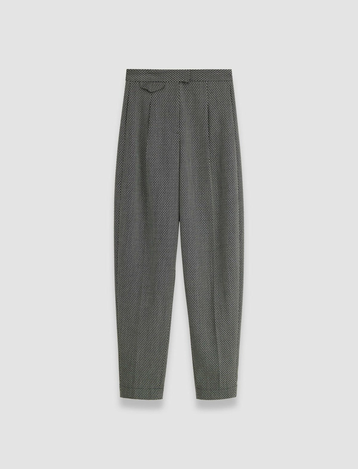 JOSEPH Fashion Women Cravate Wool Flocon Trousers Ivory/Black