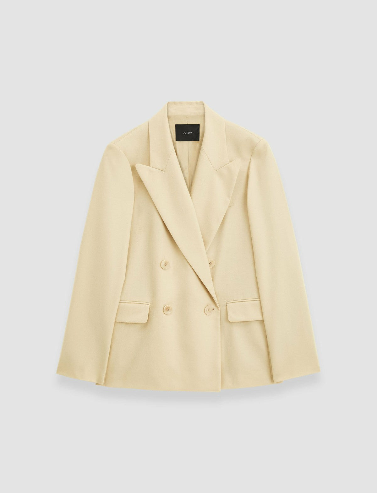 JOSEPH Fashion Women Light Wool Flannel Jaden Jacket Champagne