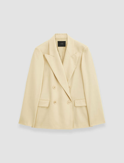 JOSEPH Fashion Women Light Wool Flannel Jaden Jacket Champagne