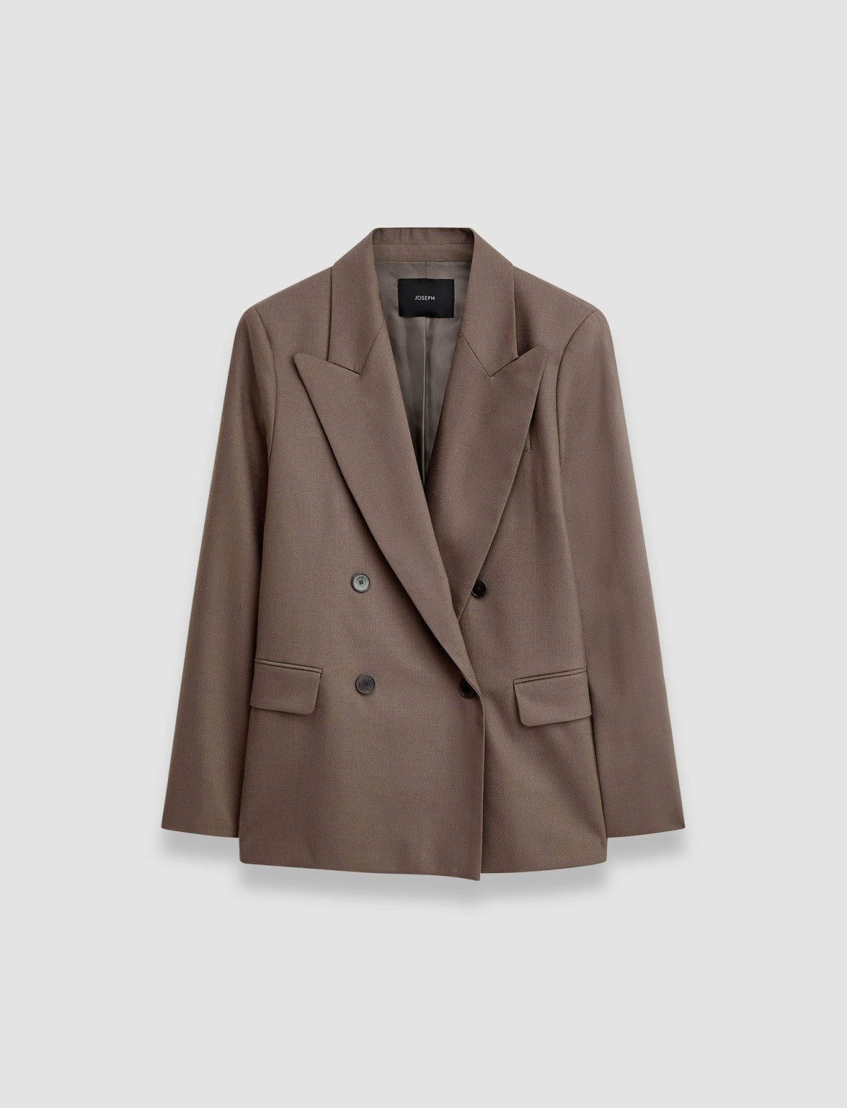 JOSEPH Fashion Women Light Wool Flannel Jaden Jacket Carob
