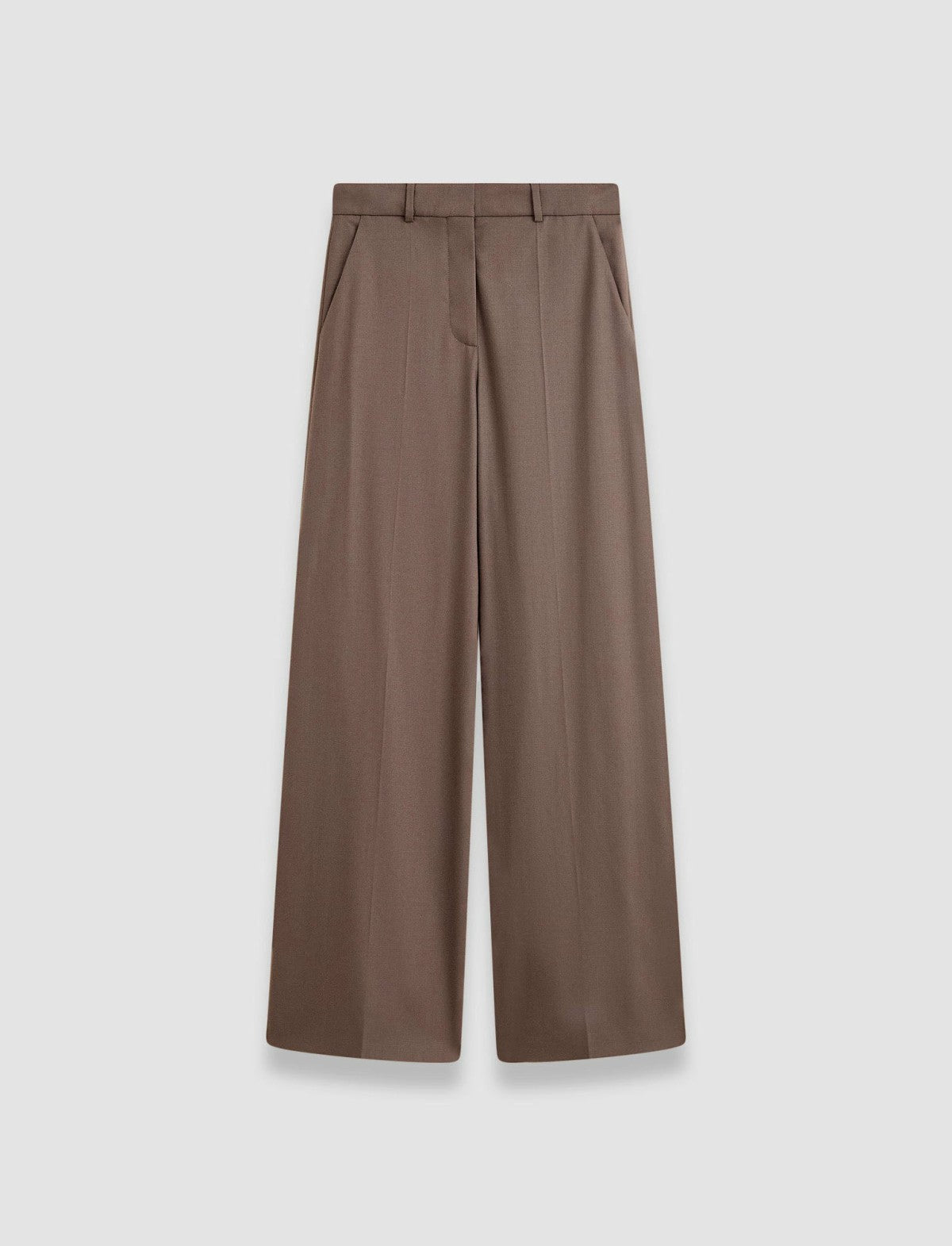 JOSEPH Fashion Women Light Wool Flannel Alana Trousers Carob
