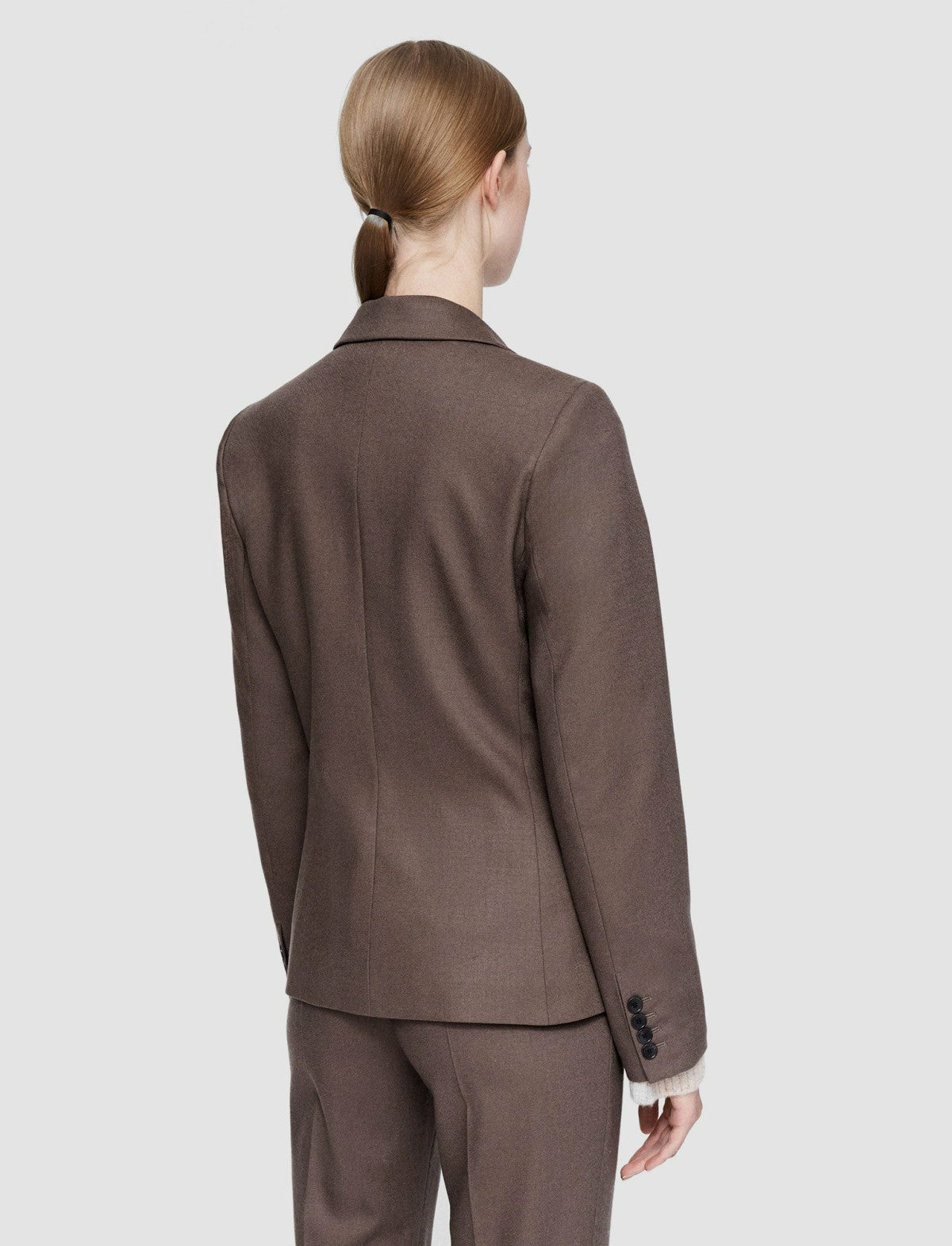 JOSEPH Fashion Women Light Wool Flannel Fernand Jacket Carob