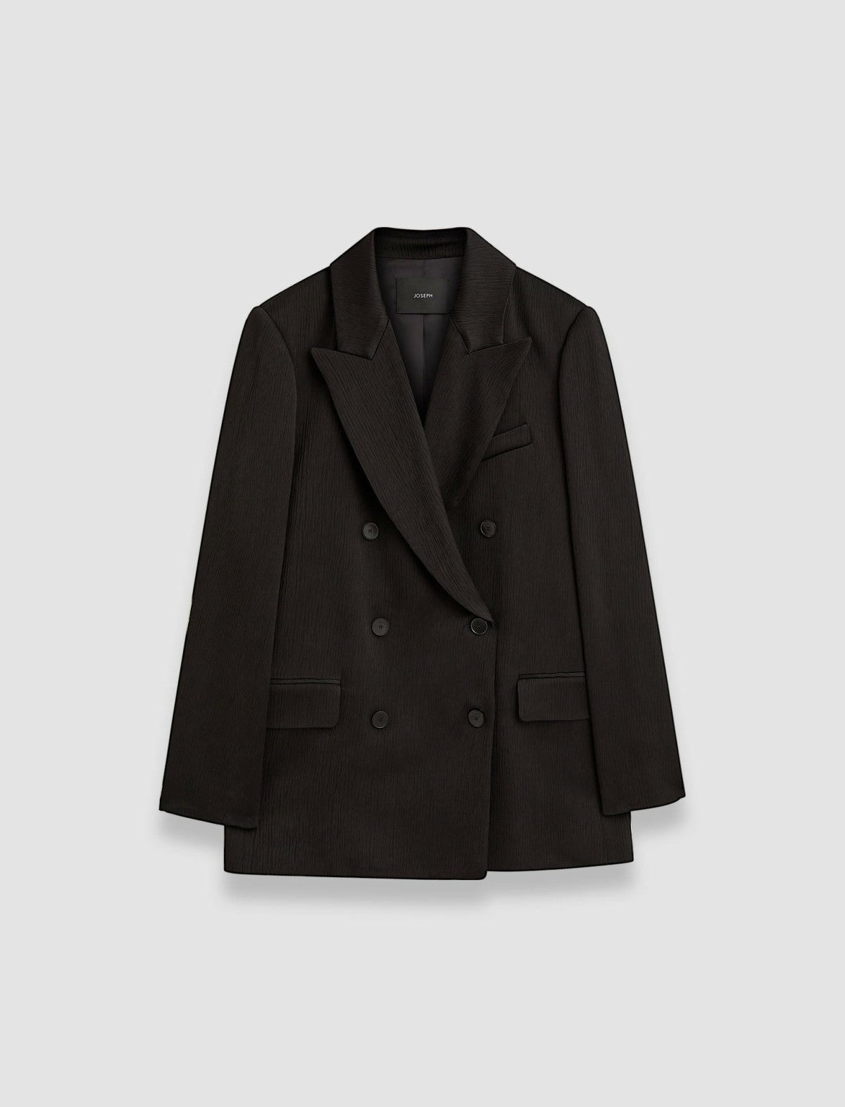 JOSEPH Fashion Women Joffrin Textured Viscose Jacket Black