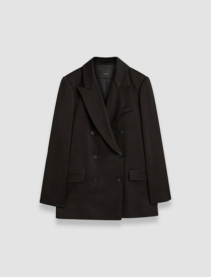 JOSEPH Fashion Women Joffrin Textured Viscose Jacket Black