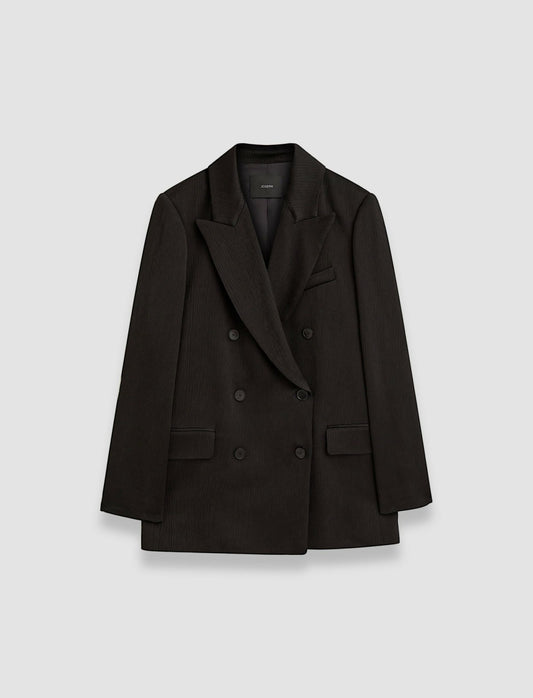 JOSEPH Fashion Women Joffrin Textured Viscose Jacket Black