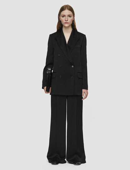 JOSEPH Fashion Women Joffrin Textured Viscose Jacket Black