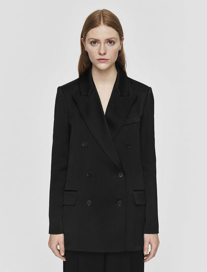 JOSEPH Fashion Women Joffrin Textured Viscose Jacket Black