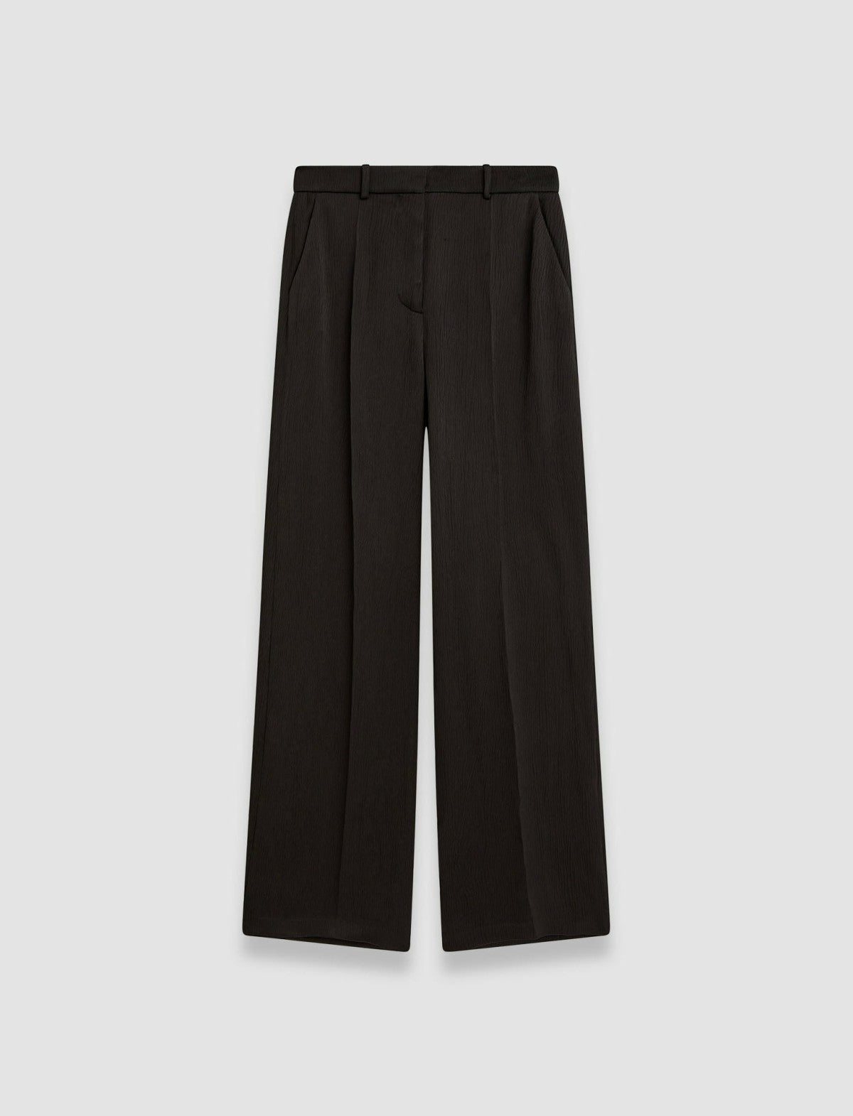JOSEPH Fashion Women Alana Textured Viscose Trousers Black