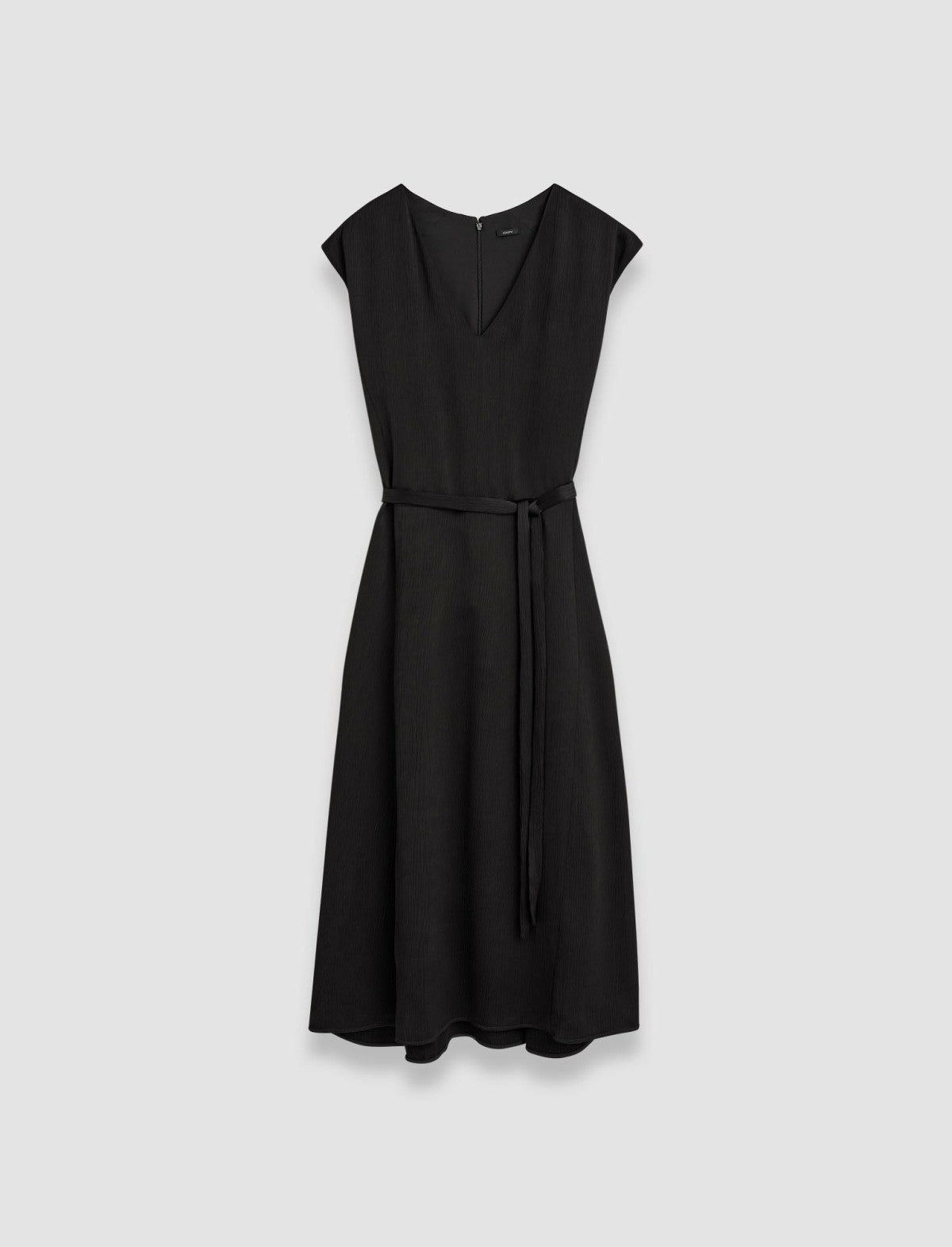 JOSEPH Fashion Women Lutece Textured Viscose Dress Black