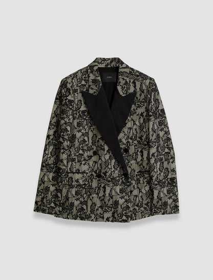 JOSEPH Fashion Women Jaden Patchwork Lace Jacket Comet Combo